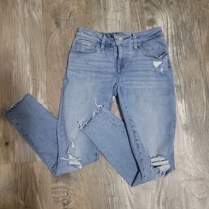 Lucky Brand distressed skinny jeans low rise lolita size 25